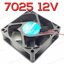 พัดลมระบายอากาศ 70X70X25mm 7025 DC 12V Brushless Fan Computer PC CPU Case Cooling Fan 7cm 70mm 2PIN XH2.54 Cooler Fan
