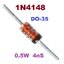 1N4148TA 100V/200mA 0.5W 4nS Small Signal Diode
