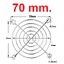 ตะแกรงพัดลม 70x70mm (2.8 นิ้ว) Fan Cover Cooling Fan Shield Iron Protection Net Dust Filter Protect