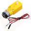 มอเตอร์เกียร์ทดรอบ DC 3V-6V 1:220 แกนเดี่ยว Smart car yellow tt motor DC gear motor with wire free welding single-axis plastic gear tooth box 1:220