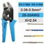 คีมย้ำสายไฟ SN-01BM AWG28-20 (0.08-0.5 sq.mm.) for Dupont PH2.0 XH2.54 KF2510 JST Molex D-SUB Terminal Spring Clamp Terminals Crimping Tool Pliers คีมย้ำหางปลา