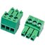 15EDG 3.5-3P Plug-in Terminal Block 3 pin Sealed straight pin socket Female 300V 8A Pitch 3.5mm Wire Range 26-16AWG ตัวเมีย