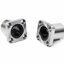 LMK10UU 10mm flange linear bearing 10x19x29 mm seat square flange LMK linear motion bearing linear extension motion slider
