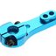 แขนยึดเซอร์โวมอเตอร์ สีน้ำเงิน 25T Metal ALUMINIUM blue color Servo Horn Rocker Arm RC Servo motor