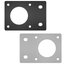 แผ่นยึด สเตปปิ้งมอเตอร์ 42 stepper motor fixing piece mounting bracket for 2020 2040 aluminum profile อลูมิเนียม