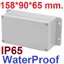 กล่องพลาสติกกันน้ำ F2-2 ขนาด 158*90*65 mm. มีหูยึดน๊อต เนื้อหนาแข็งแรงทนทาน ABS new material high end F-type waterproof IP65 plastic electrical junction box control panel box กล่องกันน้ำ