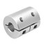 ข้อต่อเพลา 5*8 mm D20 L25 rigid clamping coupling aluminum alloy high torque screw motor engraving machine shaft coupler clamp คัปปลิ้ง ยึดเพลา 5x8