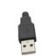 USB 2.0 Connector A Type Male 4-Pin Plug with Black Plastic Cover DIY Connector