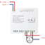 Tuya smart wifi access control relay inching self-locking interlocking module remote control switch AC 85-250V,Micro USB 5V input.