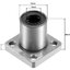 LMK10UU 10mm flange linear bearing 10x19x29 mm seat square flange LMK linear motion bearing linear extension motion slider