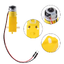 มอเตอร์เกียร์ทดรอบ DC 3V-6V 1:220 แกนคู่ Smart car yellow tt motor DC gear motor with wire free welding Dual Shaft plastic gear tooth box 1:220