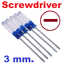 ไขควงปากแบนขนาด 3x75mm. Small Precision Flat-blade screwdriver crystal transparent ไขควงขนาดเล็ก