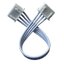 XH2.54 double head 20cm 4PIN (same direction) blue flat cable 4P plug connection terminal