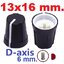 ลูกบิด 13x16mm. D-axis Potentiometer cap 13*16MM plastic knob switch knob encoder cap D-axis handle ลูกบิดโวลุ่ม วอลลุ่ม