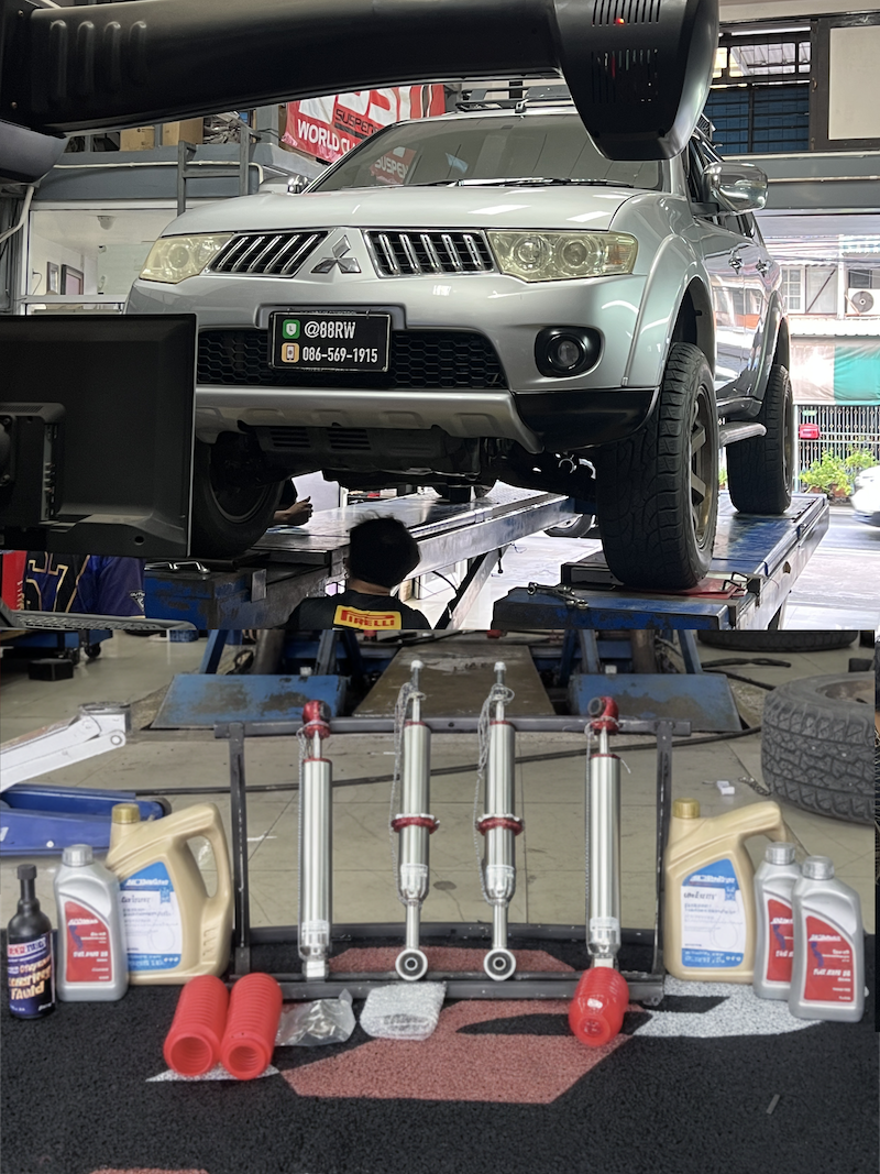 Mitsubishi Pajero 2013 อัปเกรดช่วงล่างและดูแลของเหลวชุดใหญ่ โช้คอัพ Profender Monotube 2.0 (สเปคยก 2 นิ้ว): * หนึบแน่น ทรงตัวดี: ระบบ Monotube ตอบสนองเร็ว ลดอาการโคลงเคลง * ตรงสเปคยกสูง: ออกแบบมาเพื่อรองรับระยะยืด-ยุบของรถยก 2 นิ้วโดยเฉพาะ เปลี่ยนถ่ายของเหลวพรีเมียม (ACDelco & Amsoil): * น้ำมันเครื่อง ACDelco: ดูแลเครื่องยนต์ให้ทำงานเต็มประสิทธิภาพ * น้ำมันเฟืองท้าย ACDelco: ช่วยลดการสึกหรอและเสียงหอนของชุดเฟืองท้าย * น้ำมัน Power Steering Amsoil: น้ำมันพาวเวอร์คุณภาพสูง เพื่อการควบคุมพวงมาลัยที่ราบรื่น สิ่งที่จะได้รับหลังจากเข้ารับบริการ: สมรรถนะการขับขี่ที่สมบูรณ์แบบ: ช่วงล่างและเครื่องยนต์ที่ทำงานได้อย่างลงตัว มั่นใจทุกการเดินทาง ความทนทานสูงสุด: ใช้ของเหลวคุณภาพสูงยืดอายุการใช้งานของทุกชิ้นส่วน จบครบในที่เดียว: ติดตั้ง Setup และเปลี่ยนถ่ายโดยทีมช่างผู้เชี่ยวชาญ ถึงเวลาคืนความแกร่งและความสบายให้ Pajero ของคุณแล้ว! สอบถามข้อมูลเพิ่มเติม หรือนัดหมายเข้ารับบริการ ️ : 08-6569-1915 ️ : 08-6544-5963 Line id : @88rw Location : https://goo.gl/maps/HrNUAZXPN94KvxZ98 Facebook : https://www.facebook.com/88rwtire #Mitsubishi #Pajero #Profender #Monotube20 #ACDelco #Amsoil #ช่วงล่าง #โช้คอัพ #เปลี่ยนน้ำมันเครื่อง #ยางเจริญรุ่งเรือง #นนทบุรี #งามวงศ์วาน Mitsubishi Pajero 2013 อัปเกรดช่วงล่างและดูแลของเหลวชุดใหญ่ โช้คอัพ Profender Monotube 2.0 (สเปคยก 2 นิ้ว): * หนึบแน่น ทรงตัวดี: ระบบ Monotube ตอบสนองเร็ว ลดอาการโคลงเคลง * ตรงสเปคยกสูง: ออกแบบมาเพื่อรองรับระยะยืด-ยุบของรถยก 2 นิ้วโดยเฉพาะ เปลี่ยนถ่ายของเหลวพรีเมียม (ACDelco & Amsoil): * น้ำมันเครื่อง ACDelco: ดูแลเครื่องยนต์ให้ทำงานเต็มประสิทธิภาพ * น้ำมันเฟืองท้าย ACDelco: ช่วยลดการสึกหรอและเสียงหอนของชุดเฟืองท้าย * น้ำมัน Power Steering Amsoil: น้ำมันพาวเวอร์คุณภาพสูง เพื่อการควบคุมพวงมาลัยที่ราบรื่น สิ่งที่จะได้รับหลังจากเข้ารับบริการ: สมรรถนะการขับขี่ที่สมบูรณ์แบบ: ช่วงล่างและเครื่องยนต์ที่ทำงานได้อย่างลงตัว มั่นใจทุกการเดินทาง ความทนทานสูงสุด: ใช้ของเหลวคุณภาพสูงยืดอายุการใช้งานของทุกชิ้นส่วน จบครบในที่เดียว: ติดตั้ง Setup และเปลี่ยนถ่ายโดยทีมช่างผู้เชี่ยวชาญ ถึงเวลาคืนความแกร่งและความสบายให้ Pajero ของคุณแล้ว! สอบถามข้อมูลเพิ่มเติม หรือนัดหมายเข้ารับบริการ ️ : 08-6569-1915 ️ : 08-6544-5963 Line id : @88rw Location : https://goo.gl/maps/HrNUAZXPN94KvxZ98 Facebook : https://www.facebook.com/88rwtire #Mitsubishi #Pajero #Profender #Monotube20 #ACDelco #Amsoil #ช่วงล่าง #โช้คอัพ #เปลี่ยนน้ำมันเครื่อง #ยางเจริญรุ่งเรือง #นนทบุรี #งามวงศ์วาน