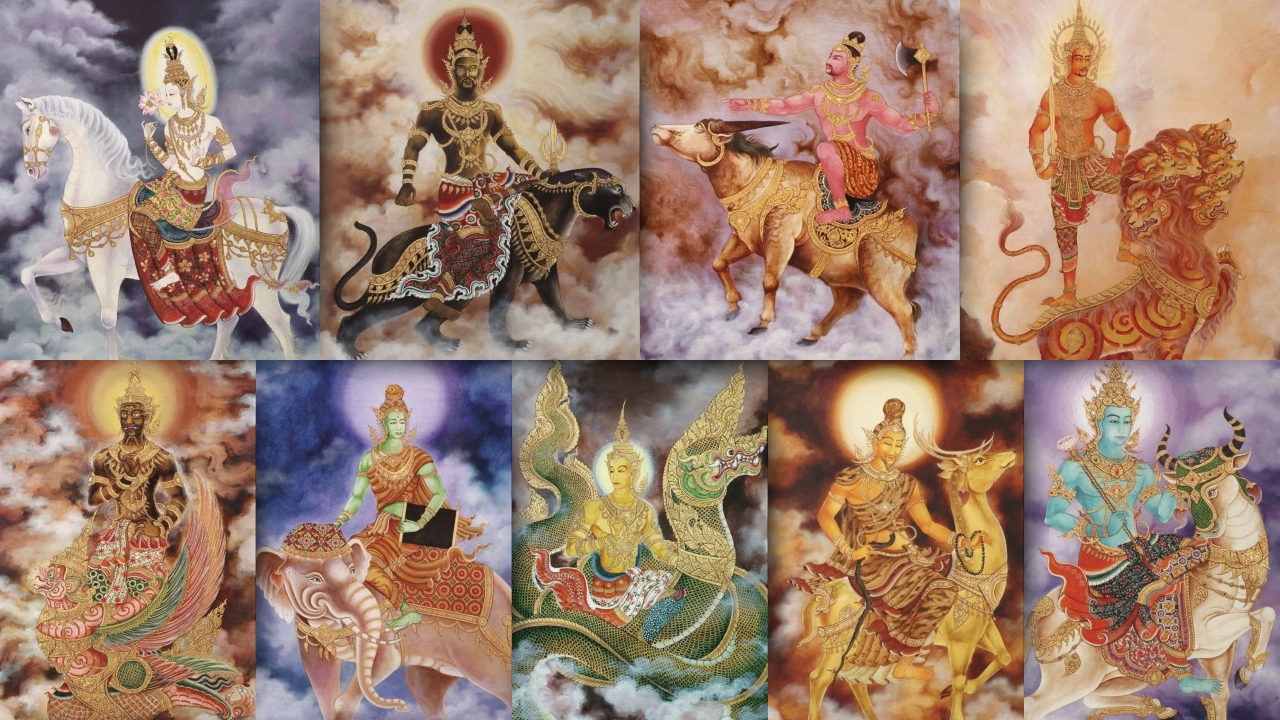 เหรียญเทวดานพเคราะห์หนุนดวงปี66 เนื้อทองทิพย์ ณ วัดหน้าพระบรมธาตุนครศรีฯ รับประกันของแท้100%