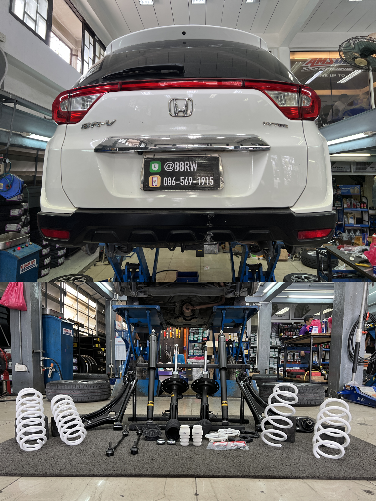 Honda BRV ติดตั้งโช้คอัพ Monroe OE Spectrum, สปริง YSS Comfort และ ปีกนกล่างแท้ สิ่งที่จะได้รับหลังจากติดตั้ง: ความนุ่มนวลสูงสุด: โช้คอัพ Monroe OE Spectrum ให้ฟีลลิ่งการขับขี่ที่นุ่มสบายสไตล์รถยุโรป ลดอาการโคลงเคลง: สปริง YSS Comfort ช่วยปรับสมดุลและลดอาการโยนตัวของรถได้อย่างมีประสิทธิภาพ ควบคุมแม่นยำ: ปีกนกล่างแท้ชุดใหม่ช่วยให้การทรงตัวและการบังคับเลี้ยวกลับมาแม่นยำ จบครบทุกปัญหา: อะไหล่คุณภาพพรีเมียมทั้งหมด พร้อมบริการติดตั้งและตั้งศูนย์อย่างมืออาชีพ เหมาะสำหรับใคร? เจ้าของ Honda BRV ที่เน้น ความสบายของผู้โดยสาร เป็นหลัก ผู้ที่ต้องการอัปเกรดช่วงล่างให้มีความ นิ่งและมั่นคง มากขึ้น โดยไม่ต้องการโหลดเตี้ย เปลี่ยนรถคุณให้ขับสบายและปลอดภัยกว่าเดิม! นัดหมายเข้ารับบริการได้เลยครับ สอบถามข้อมูลเพิ่มเติม หรือนัดหมายเข้ารับบริการ ️ : 08-6569-1915 ️ : 08-6544-5963 Line id : @88rw Location : https://goo.gl/maps/HrNUAZXPN94KvxZ98 Facebook : https://www.facebook.com/88rwtire #Honda #BRV #Monroe #OESpectrum #YSS #โช้คอัพ #ช่วงล่าง #ยางเจริญรุ่งเรือง #นนทบุรี #งามวงศ์วาน #รถครอบครัว Honda BRV ติดตั้งโช้คอัพ Monroe OE Spectrum, สปริง YSS Comfort และ ปีกนกล่างแท้ สิ่งที่จะได้รับหลังจากติดตั้ง: ความนุ่มนวลสูงสุด: โช้คอัพ Monroe OE Spectrum ให้ฟีลลิ่งการขับขี่ที่นุ่มสบายสไตล์รถยุโรป ลดอาการโคลงเคลง: สปริง YSS Comfort ช่วยปรับสมดุลและลดอาการโยนตัวของรถได้อย่างมีประสิทธิภาพ ควบคุมแม่นยำ: ปีกนกล่างแท้ชุดใหม่ช่วยให้การทรงตัวและการบังคับเลี้ยวกลับมาแม่นยำ จบครบทุกปัญหา: อะไหล่คุณภาพพรีเมียมทั้งหมด พร้อมบริการติดตั้งและตั้งศูนย์อย่างมืออาชีพ เหมาะสำหรับใคร? เจ้าของ Honda BRV ที่เน้น ความสบายของผู้โดยสาร เป็นหลัก ผู้ที่ต้องการอัปเกรดช่วงล่างให้มีความ นิ่งและมั่นคง มากขึ้น โดยไม่ต้องการโหลดเตี้ย เปลี่ยนรถคุณให้ขับสบายและปลอดภัยกว่าเดิม! นัดหมายเข้ารับบริการได้เลยครับ สอบถามข้อมูลเพิ่มเติม หรือนัดหมายเข้ารับบริการ ️ : 08-6569-1915 ️ : 08-6544-5963 Line id : @88rw Location : https://goo.gl/maps/HrNUAZXPN94KvxZ98 Facebook : https://www.facebook.com/88rwtire #Honda #BRV #Monroe #OESpectrum #YSS #โช้คอัพ #ช่วงล่าง #ยางเจริญรุ่งเรือง #นนทบุรี #งามวงศ์วาน #รถครอบครัว